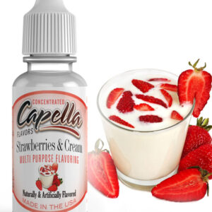 Strawberries_and_Cream_flavor_capella_diy_liquids_usa_vapexperts_13ml